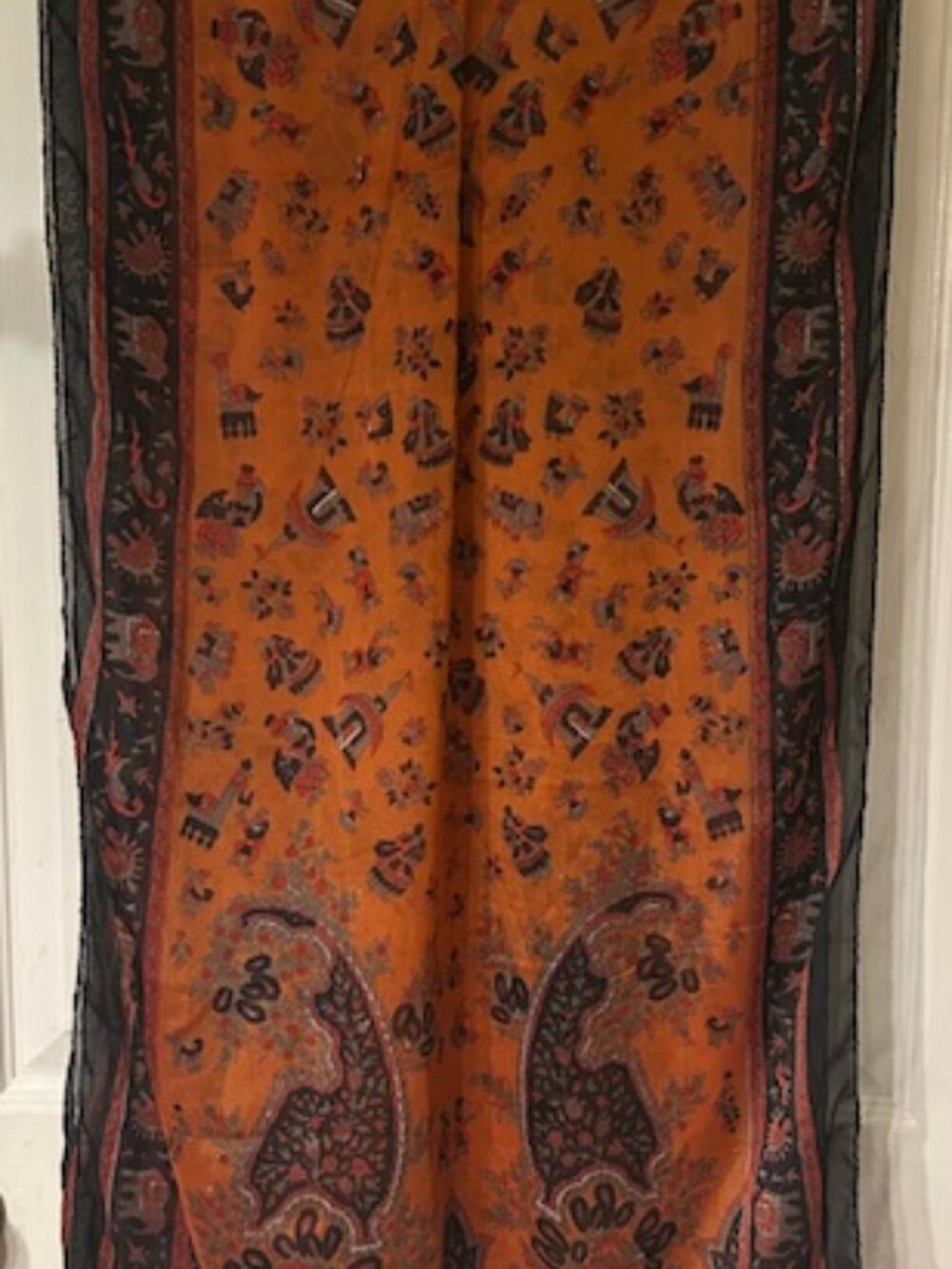 100% Silk Bold Color Sheer 70 Inch Scarf